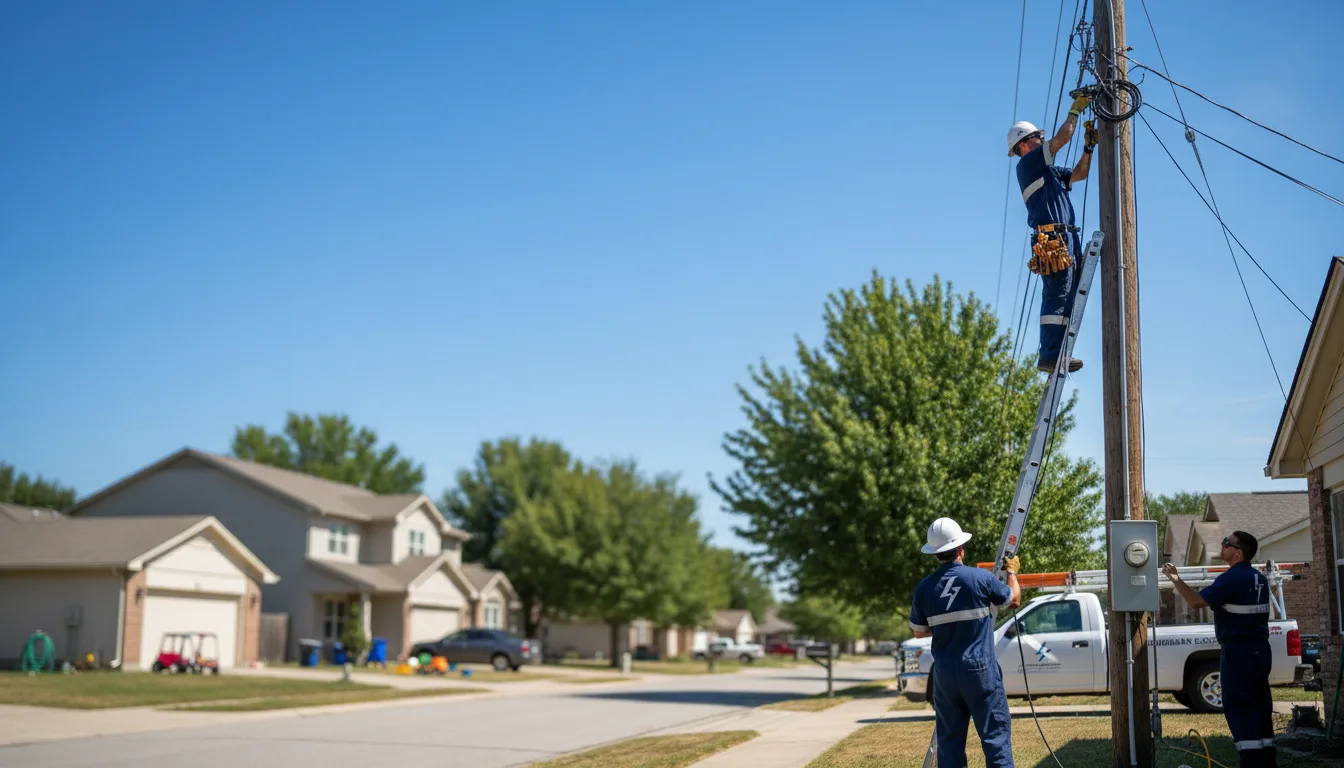Residential electrician providing installation services in Bensenville, IL